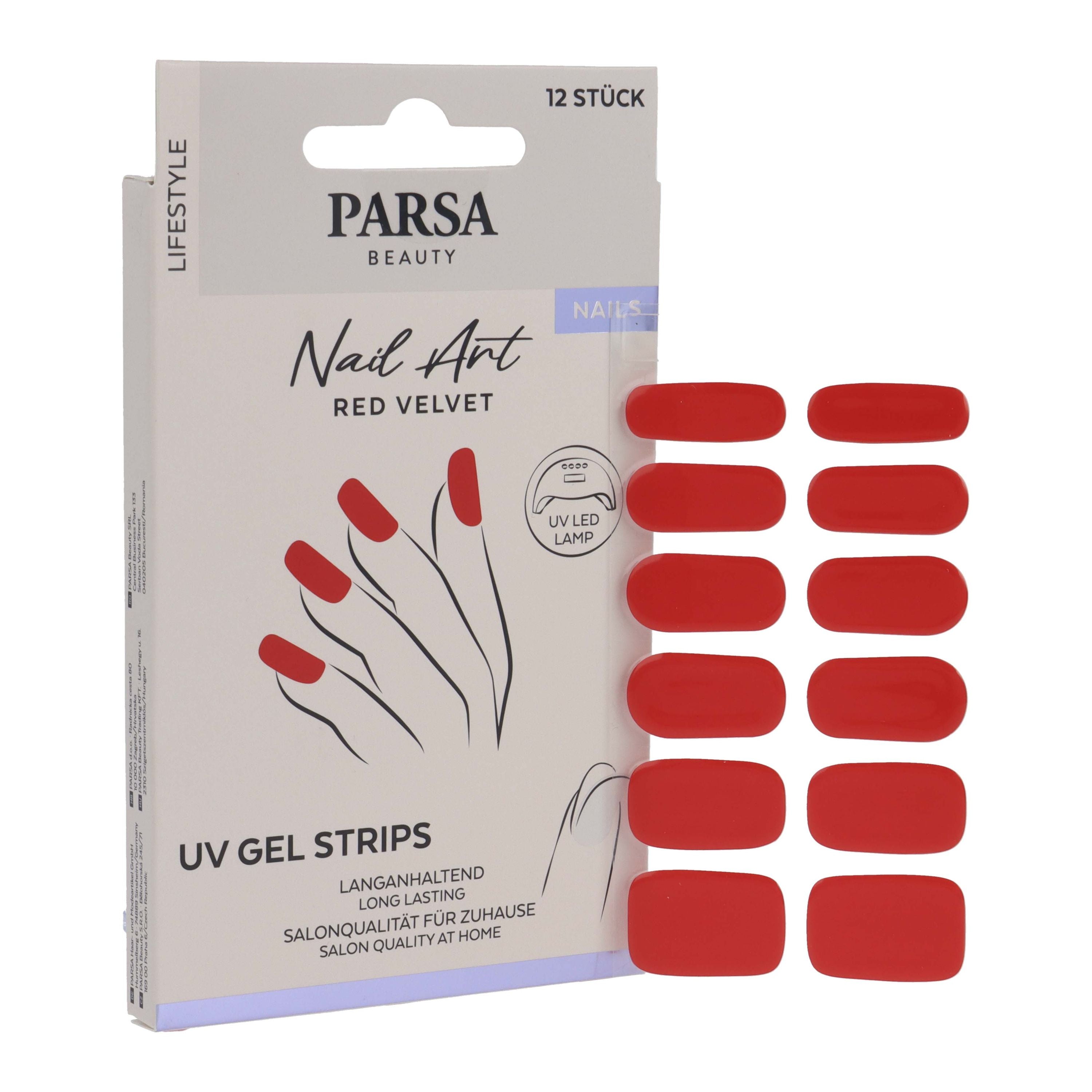 PARSA Beauty LIFESTYLE UV-Nagelfolien Red Velvet