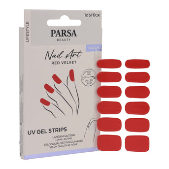 PARSA Beauty LIFESTYLE UV-Nagelfolien Red Velvet