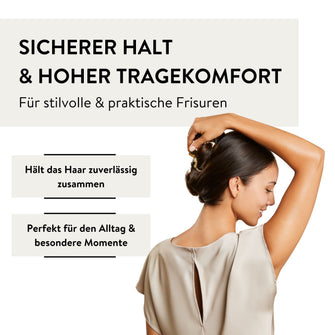 PARSA Beauty SIGNATURE COLLECTION Metallhaarklammer – gold & luxuriös