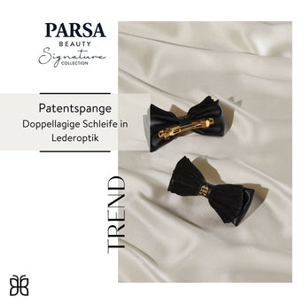 PARSA Beauty SIGNATURE COLLECTION Patentspange Schleife – schwarz & elegant