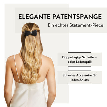 PARSA Beauty SIGNATURE COLLECTION Patentspange Schleife – schwarz & elegant