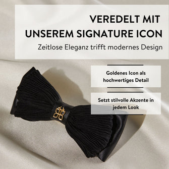 PARSA Beauty SIGNATURE COLLECTION Patentspange Schleife – schwarz & elegant