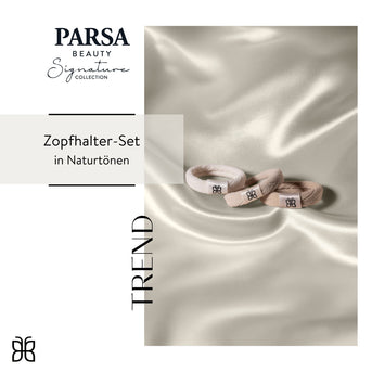PARSA Beauty SIGNATURE COLLECTION Haargummi beige 3er-Set – sanft & stylisch