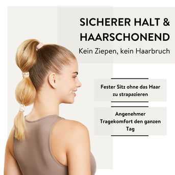 PARSA Beauty SIGNATURE COLLECTION Haargummi beige 3er-Set – sanft & stylisch