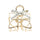 PARSA Beauty SIGNATURE COLLECTION Metallhaarklammer – goldener Schmetterling