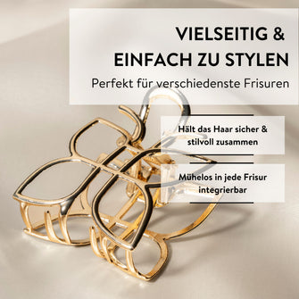 PARSA Beauty SIGNATURE COLLECTION Metallhaarklammer – goldener Schmetterling
