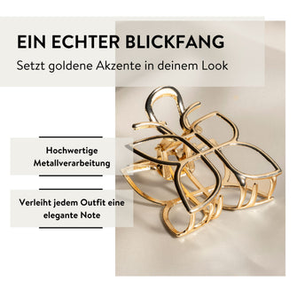 PARSA Beauty SIGNATURE COLLECTION Metallhaarklammer – goldener Schmetterling