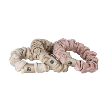 PARSA Beauty SIGNATURE COLLECTION Haargummi 3er-Set – Rosé & beige Satin