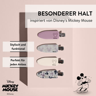 Disney Mickey Mouse inspirierte Haarclips von PARSA Beauty, 4-tlg.