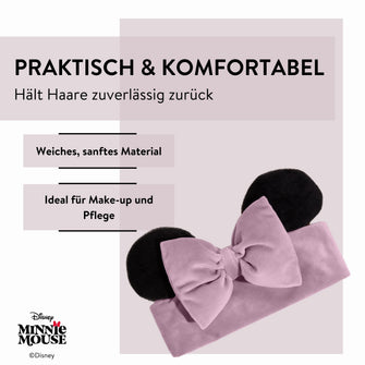 Disney Minnie Mouse inspiriertes Kosmetik-Haarband von PARSA Beauty mit Schleife & Ohren