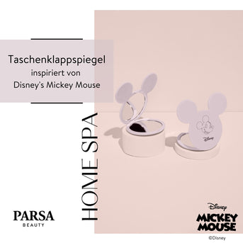 Disney Mickey Mouse inspirierter Taschen-Klappspiegel von PARSA Beauty mit 2-facher Vergrößerung