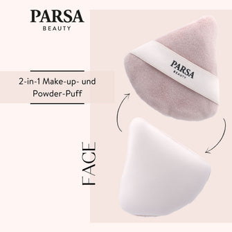 PARSA Beauty 2-in-1 Make-up & Powder Puff – für flüssige & pudrige Texturen