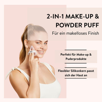 PARSA Beauty 2-in-1 Make-up & Powder Puff – für flüssige & pudrige Texturen