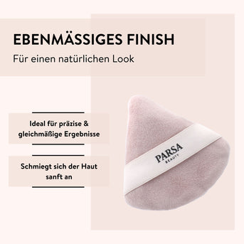 PARSA Beauty 2-in-1 Make-up & Powder Puff – für flüssige & pudrige Texturen