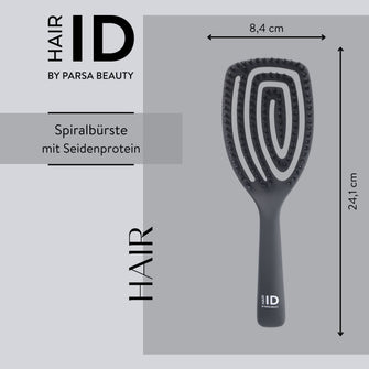 PARSA Beauty Hair ID Seidenglanz-Bürste – Naturborsten mit Seidenprotein