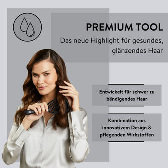 PARSA Beauty Hair ID Seidenglanz-Bürste – Naturborsten mit Seidenprotein
