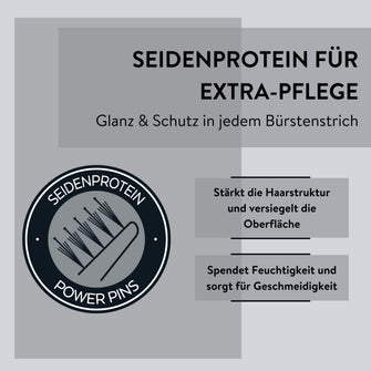 PARSA Beauty Hair ID Seidenglanz-Bürste – Naturborsten mit Seidenprotein