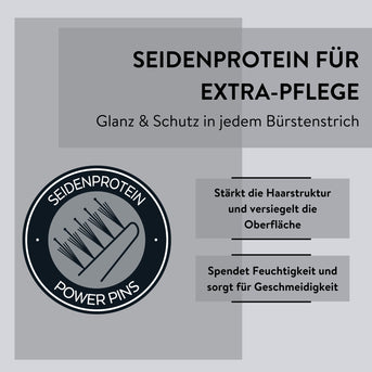 PARSA Beauty Hair ID Seidenglanz-Bürste – Naturborsten mit Seidenprotein