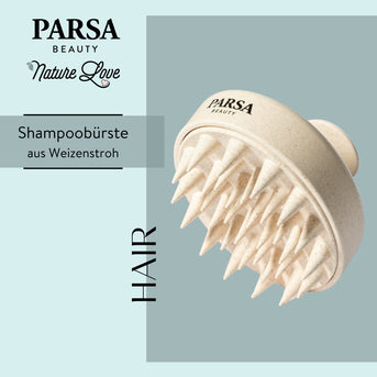 PARSA Beauty NATURE LOVE Shampoobürste Weizenstroh Kopfhautpflege