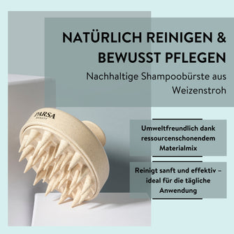 PARSA Beauty NATURE LOVE Shampoobürste Weizenstroh Kopfhautpflege
