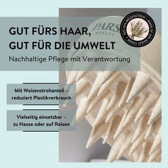 PARSA Beauty NATURE LOVE Shampoobürste Weizenstroh Kopfhautpflege