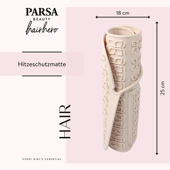 PARSA Beauty HAIR HERO Hitzeschutzmatte – silikonbeschichtet & hitzebeständig