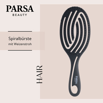 PARSA Beauty  ESSENTIAL Spiralbürste mit Weizenstroh – stilvoll und elegant