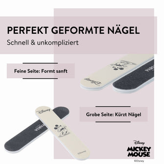 Disney Mickey Mouse inspiriertes Mini-Feilenset von PARSA Beauty, 3-teilig