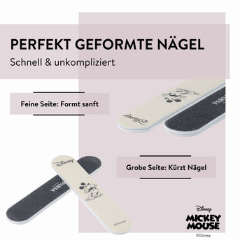 Disney Mickey Mouse inspiriertes Mini-Feilenset von PARSA Beauty, 3-teilig