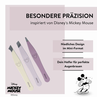 Disney Mickey Mouse inspiriertes Mini-Pinzettenset von PARSA Beauty, 3-teilig