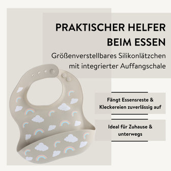 PARSA Beauty BABY Silikonlatz – mit Auffangschale & verstellbarem Nackenteil