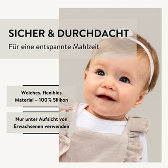 PARSA Beauty BABY Silikonlatz – mit Auffangschale & verstellbarem Nackenteil
