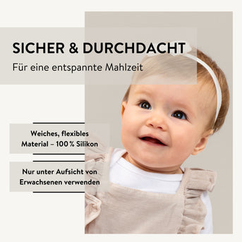 PARSA Beauty BABY Silikonlatz – mit Auffangschale & verstellbarem Nackenteil