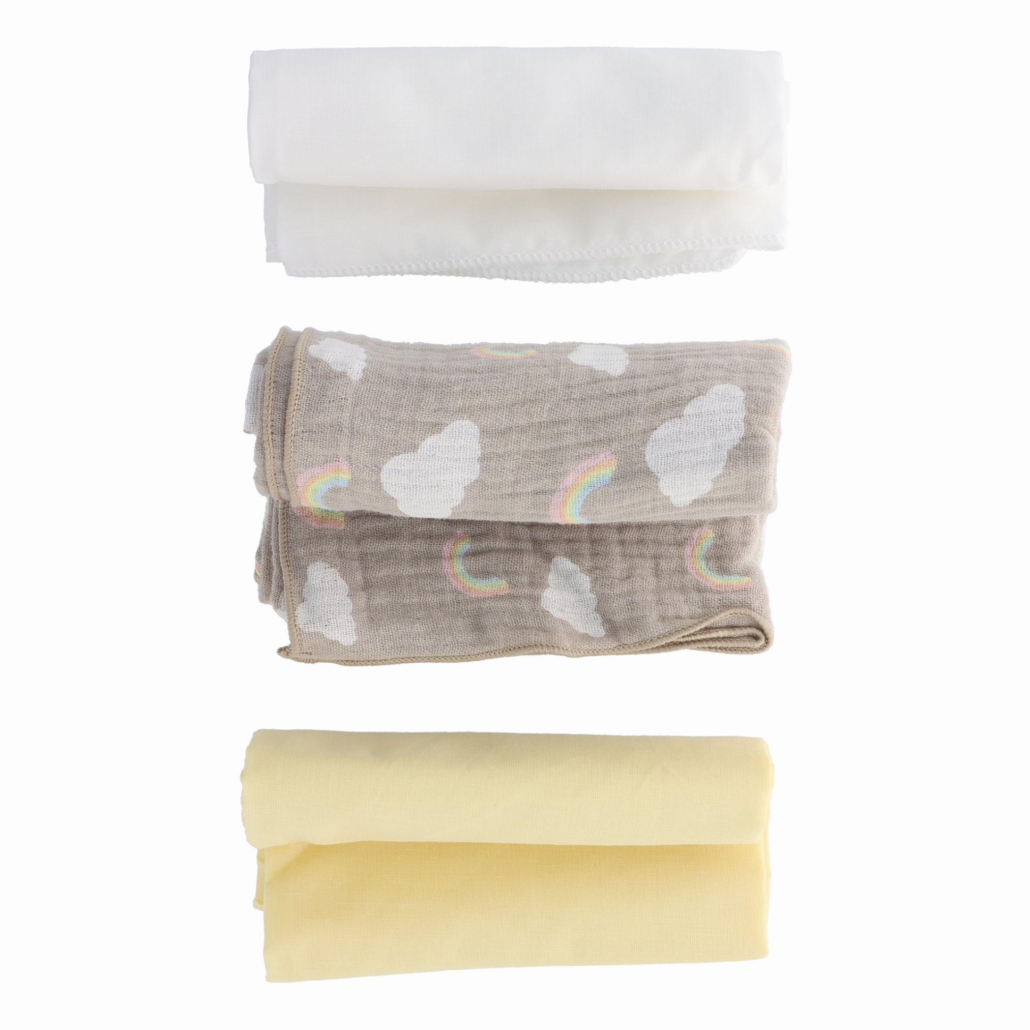 PARSA Beauty BABY Mulltücher 3er Set – weich, vielseitig & bedruckt
