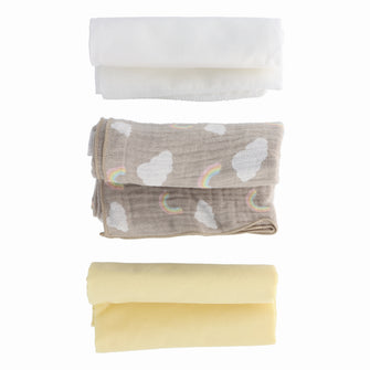PARSA Beauty BABY Mulltücher 3er Set – weich, vielseitig & bedruckt