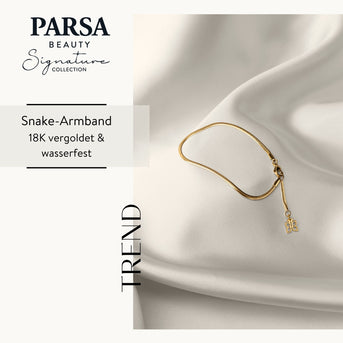 PARSA Beauty SIGNATURE Armband Snake Chain gold – Edelstahl, 18K vergoldet