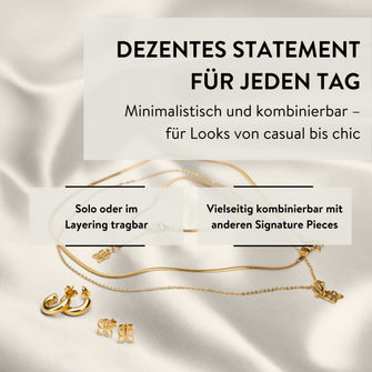 PARSA Beauty SIGNATURE Armband Snake Chain gold – Edelstahl, 18K vergoldet