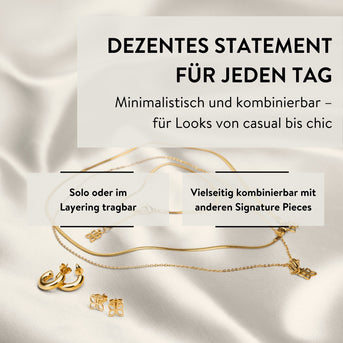PARSA Beauty SIGNATURE Armband Snake Chain gold – Edelstahl, 18K vergoldet