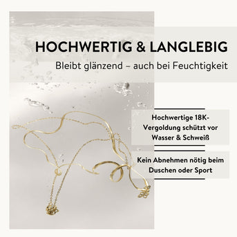 PARSA Beauty SIGNATURE Halsketten-Set gold – 2-tlg. Snake & Eyelet Chain, Edelstahl 18K vergoldet
