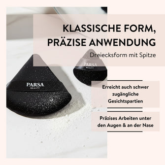 PARSA Beauty Essential Powder Puff Duo Set, 2er-Set für Puder & Baking