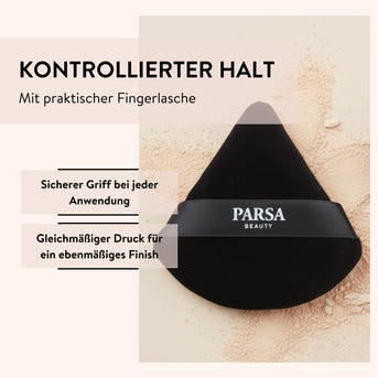 PARSA Beauty Essential Powder Puff Duo Set, 2er-Set für Puder & Baking