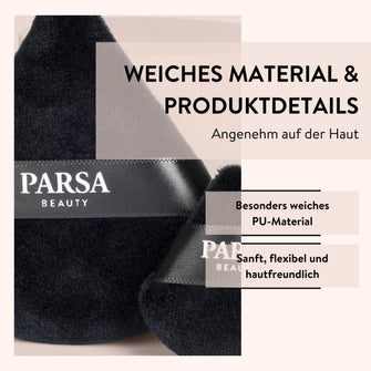 PARSA Beauty Essential Powder Puff Duo Set, 2er-Set für Puder & Baking