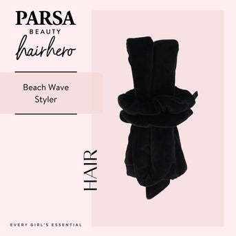 PARSA Beauty Hair Hero Beach Wave Styler Set für hitzefreie Wellen, 3-tlg.