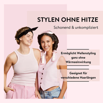 PARSA Beauty Hair Hero Beach Wave Styler Set für hitzefreie Wellen, 3-tlg.