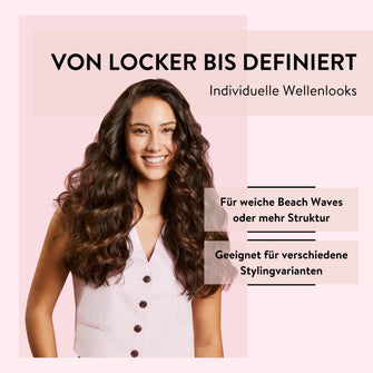 PARSA Beauty Hair Hero Beach Wave Styler Set für hitzefreie Wellen, 3-tlg.