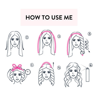 PARSA Beauty Hair Hero Beach Wave Styler Set für hitzefreie Wellen, 3-tlg.