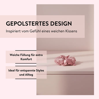 PARSA Beauty Hair Hero Cozystyles Satin Scrunchie Rosa, kissenweich, 1 Stk.