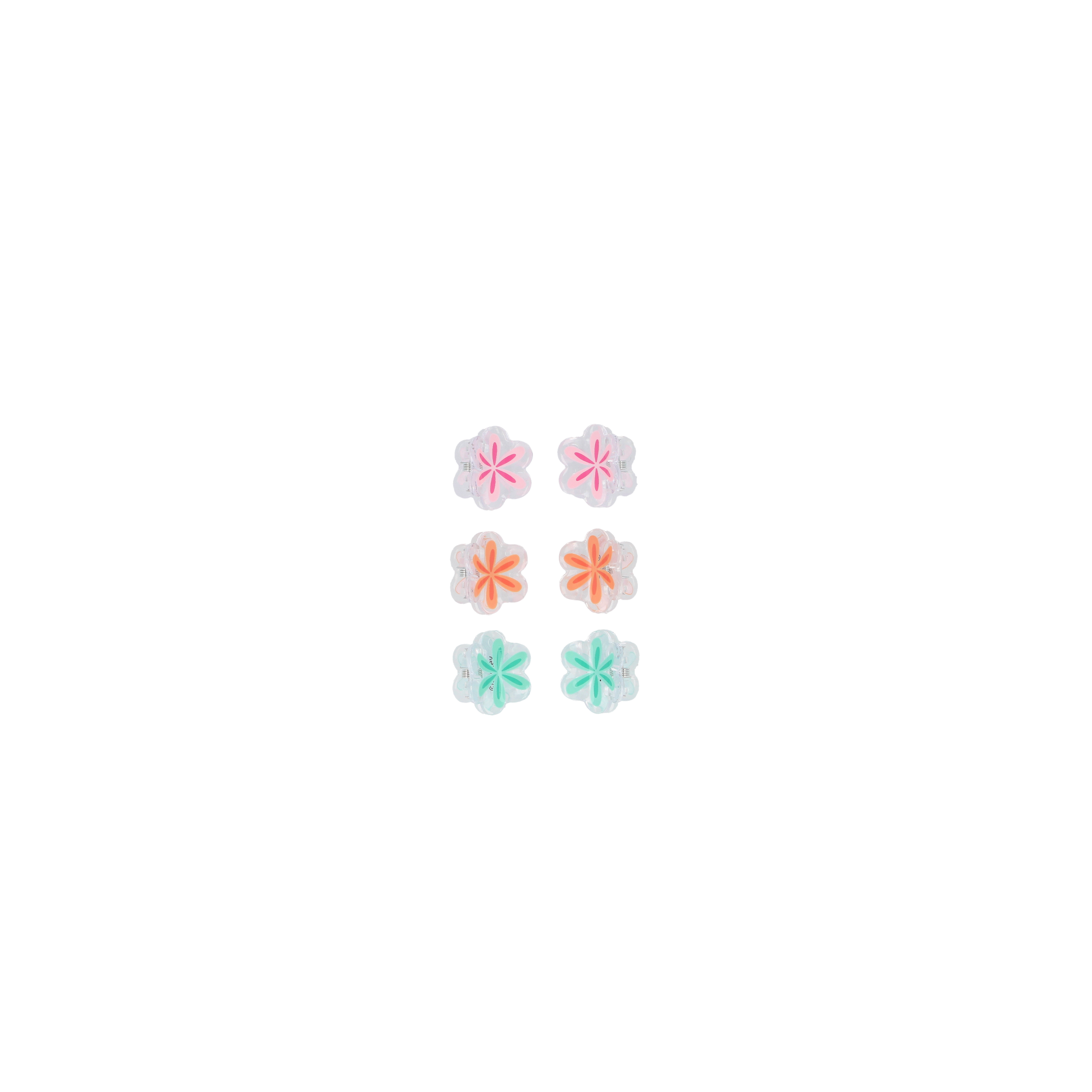 Disney Vaiana inspirierte Mini-Haarklammern, Blumen-Set, 6 Stk.
