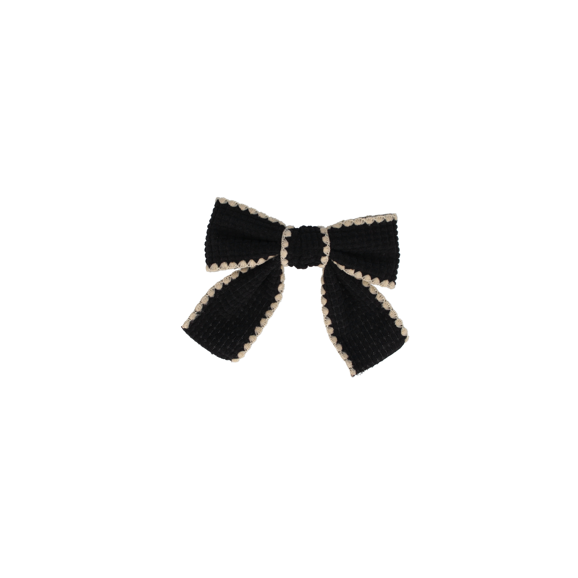 PARSA Beauty Limited Patentspange mit Schleife, Elegante Haarschleife in Schwarz