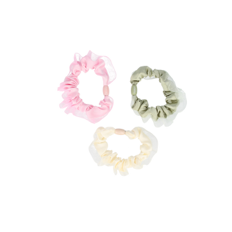 PARSA Beauty Limited Scrunchie-Set, 3 Stück in harmonischen Trendfarben, 7,7 cm